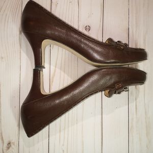 Alex Marie 10, brown tasseled pumps